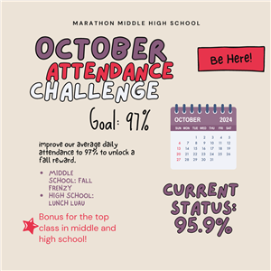 logo with attendance challenge 97% text